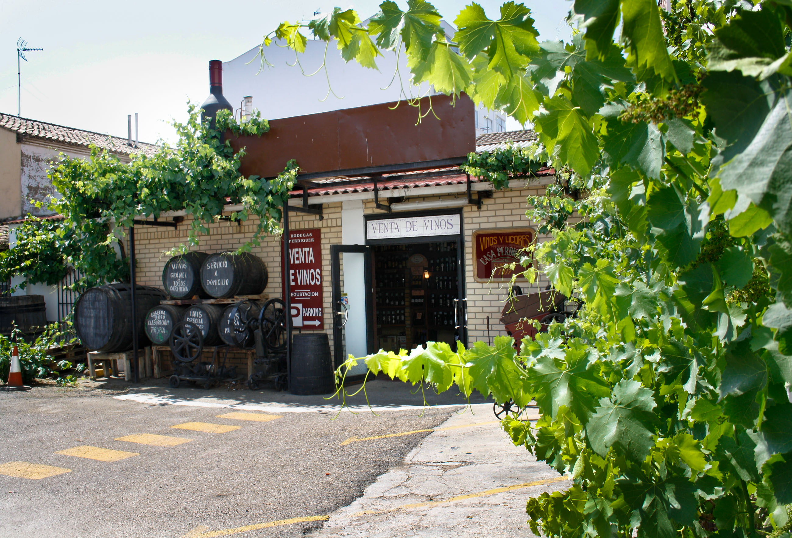 VINOS PERDIGUER ZONA DE  PARKING